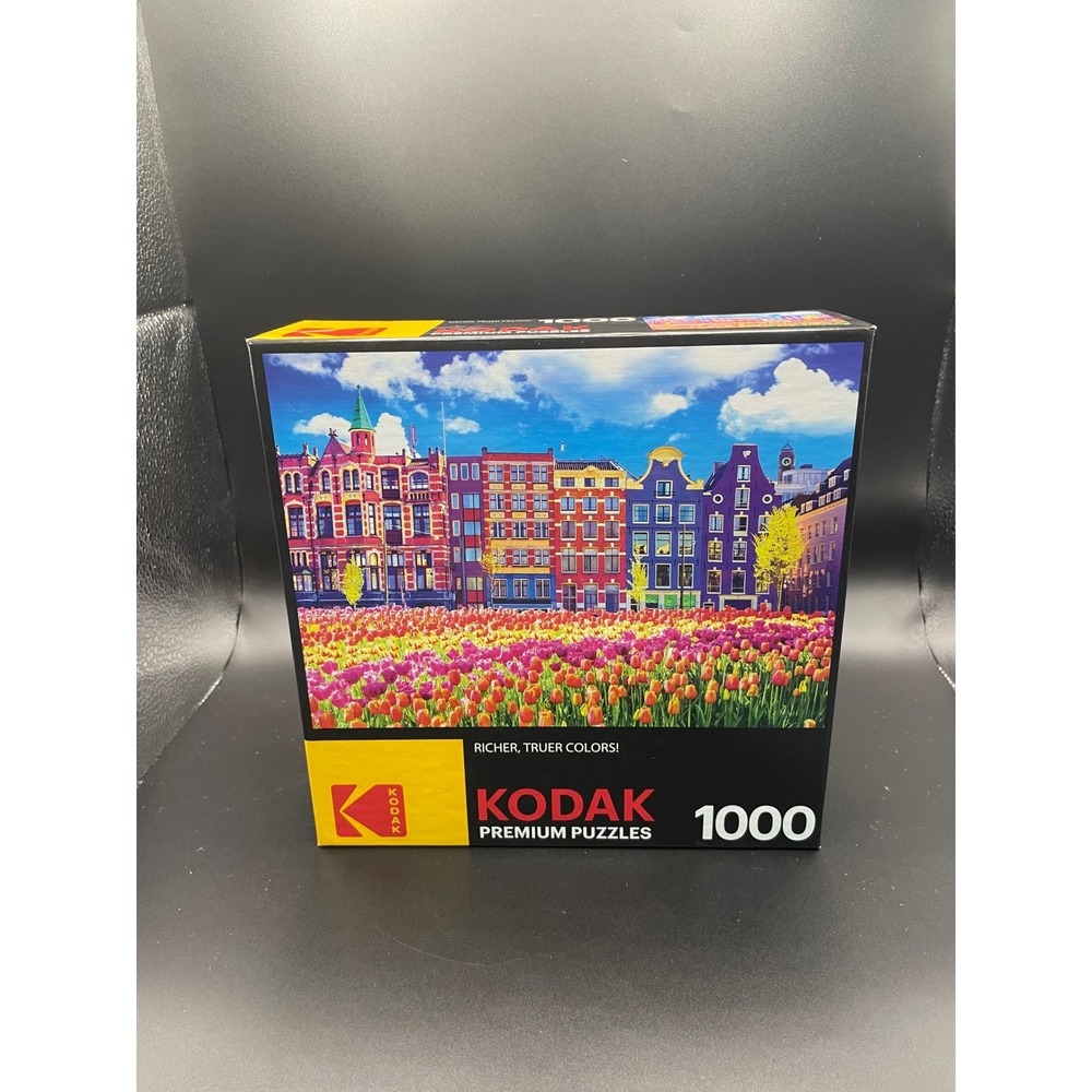 Kodak‎ Premium Puzzle 1000 Piece Amsterdam Netherlands Tulips Cra-Z-Art 8700
